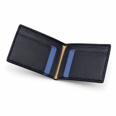 Men's Black Leather Bifold Wallet