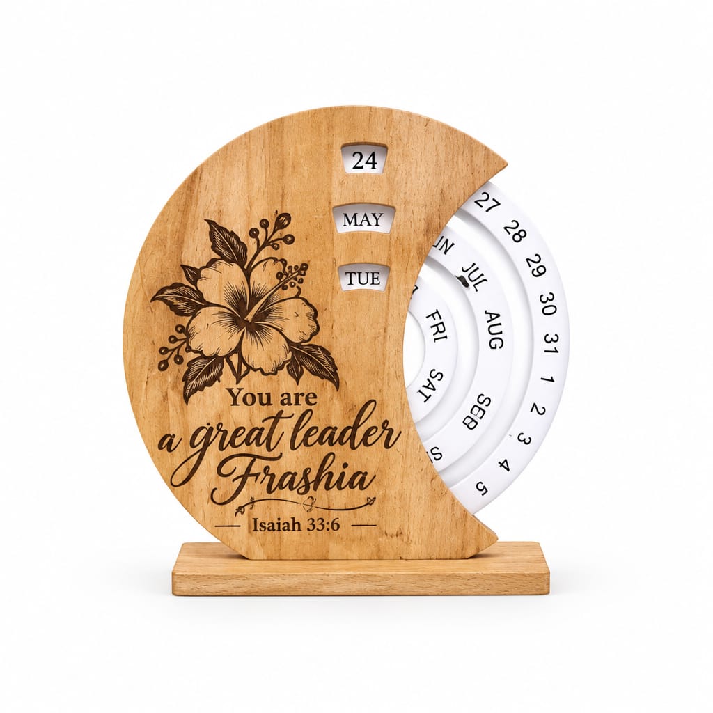 Custom Engraved Wooden Calendars