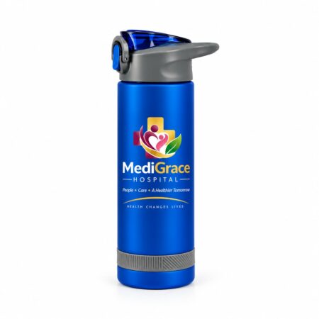Branded Blue Sports Water Bottle