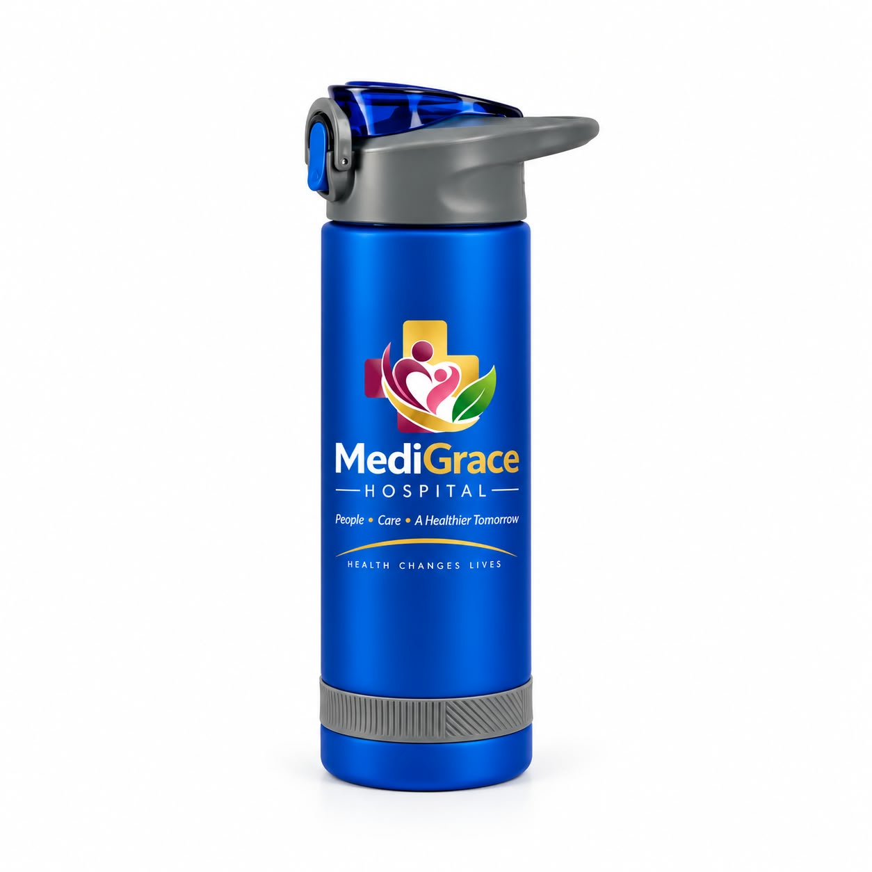Branded Blue Sports Water Bottle