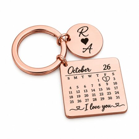 Custom Date Keyrings