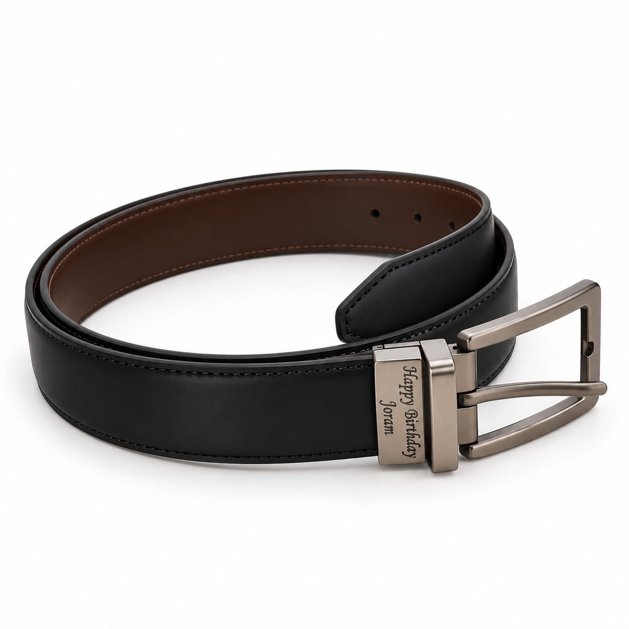 Reversible Leather Belt for Men