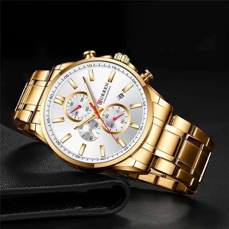 CURREN Chronograph Water Resistant Men's Wrist Watch - Image 3