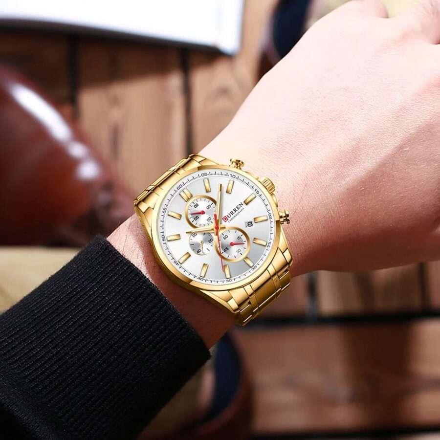 CURREN Chronograph Water Resistant Men's Wrist Watch - Image 4